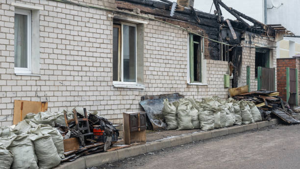 Professional Fire Damage Restoration technician working in Elkins Park, PA